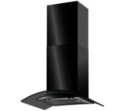 Baumatic BT6.3BGL Chimney Cooker Hood - Black